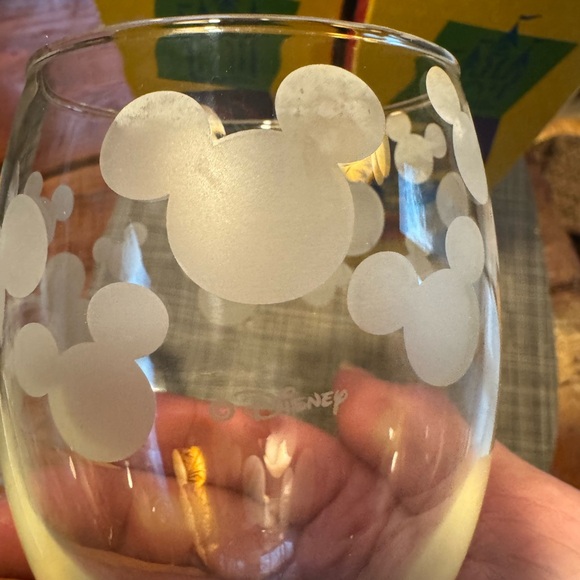 Disney Mickey Mouse Wine Glasses Frosted Ears (set of 2) - Picture 4 of 7